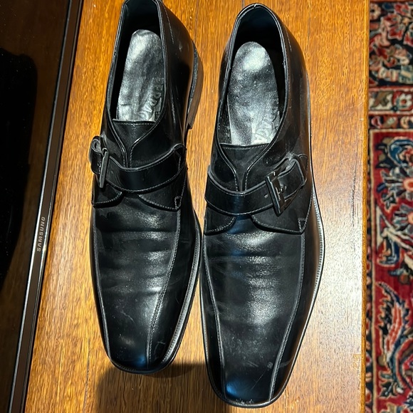 Men’s Ferragamo loafers size 8D preowned black - Picture 3 of 10